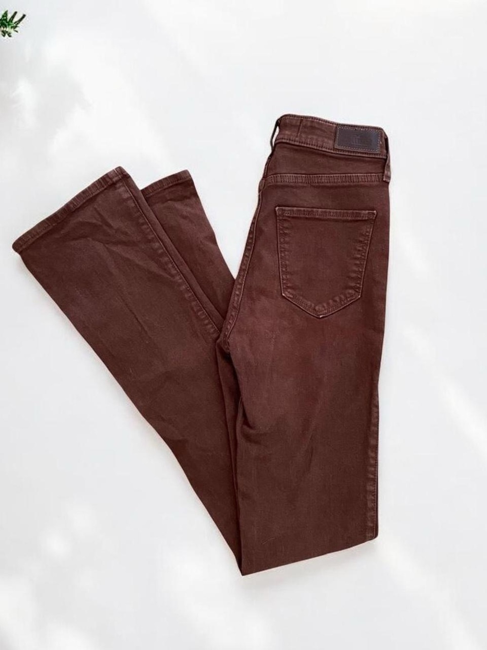 Hollister Brown Denim Ultra High-Rise Bootcut Jeans